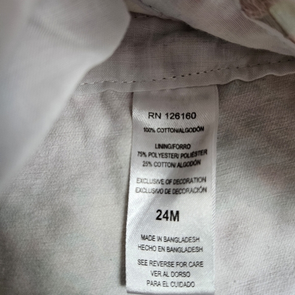 Unbranded Pastel Tie‎ Dye Denim Shorts Jean Overall Romper Size 24M Girls O36 - Picture 5 of 6